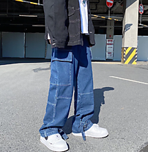 Для мужчин джинсы Широкие джинсовые штаны Свободные прямые мешковатые Для мужчин джинсы Уличная одежда в стиле «хип-хоп» Повседневные скейтборд Штаны S-5XL нейтральный брюки. 1000-1500 рублей.